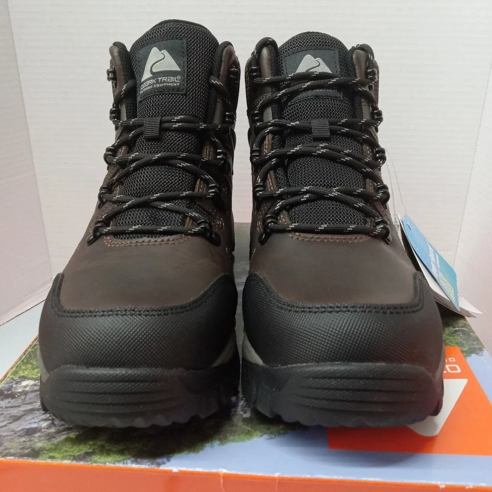 Ozark Trail OT Meadows 2.0 Men's Hiking Boots Size 9 Brown Waterproof Leather